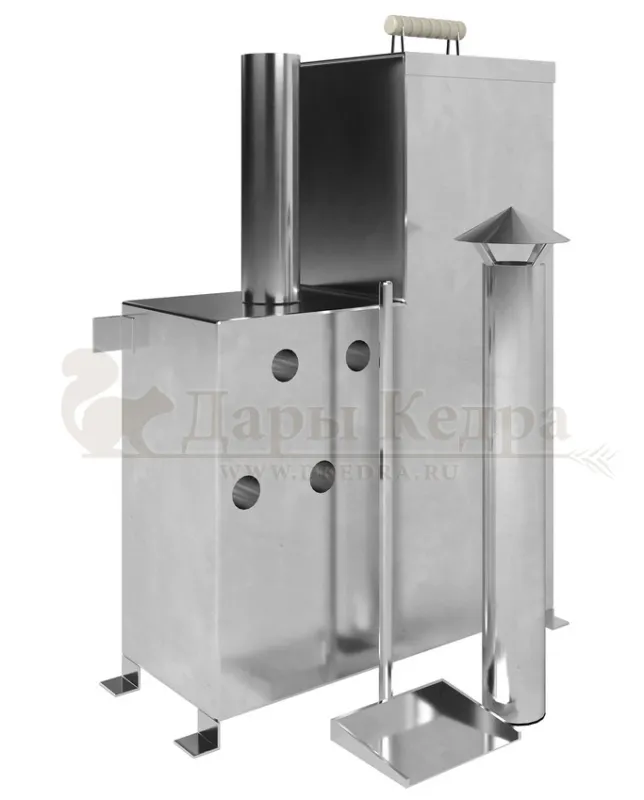 Печь погружная для купели фурако с дровяным отоплением (с циркуляционными отверстиями)