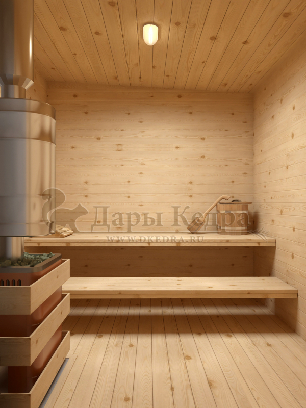 Каркасно-щитовая баня из кедра «Оптима»
